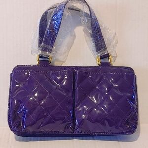 NWOT The A List Purple Quilted Women's Handbag